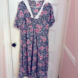 ASOS Neon Rose Plus midi tea dress